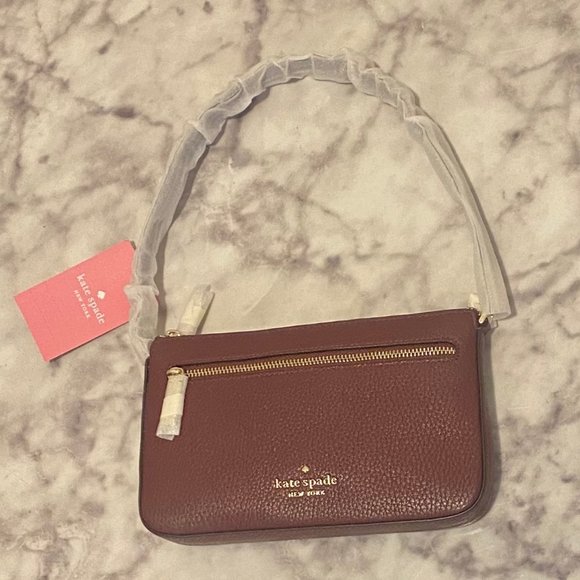 Kate Spade Leila Convertible Wristlet- Cherrywood - Picture 1 of 5